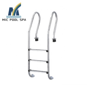 Çin üreticileri 2 / 3 /4 / 5 adımları yüzme havuzu paslanmaz çelik merdiven küpeşte ve plastik adım - Product Image 1