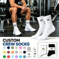 Chaussettes de sport en coton premium avec logo, séchage rapide, pour hommes et femmes, course à pied, extensibles, élastiques, lot de chaussettes personnalisées