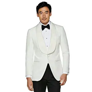 New design MTM made to measure man suits white tuxedo shawl collar men's suit bespoke mens suits