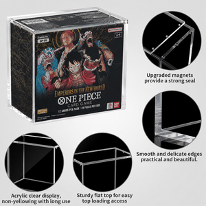 Boîte de rangement en acrylique pour booster box One Piece, étui magnétique en acrylique pour booster box Pokémon One Piece OP01 OP05 - Product Image 6