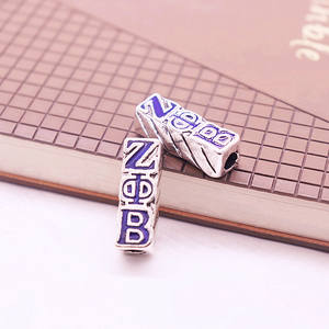 エナメルギリシャZPBインスピレーション中空直方体チャームアクセサリー可憐なロイヤルブルー - Product Image 3