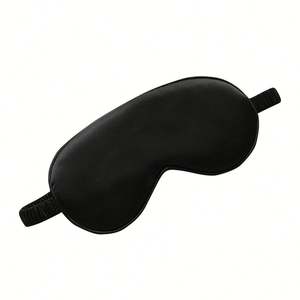 Masque oculaire occultant en soie simulée double face pour la sieste, respirant, avec logo personnalisé, vente en gros - Product Image 6