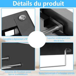 NUEVO Tendedero de Ropa Plegable de Metal Multifuncional para Montar en la Pared, Compacto, para Secar Ropa en Casa - Product Image 4