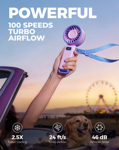 Ventilateur pliable rechargeable Diveblues <span class=keywords><strong>Fanzy</strong></span> Fan à batterie lithium, super puissant, turbo jet, portable - Product Image 2