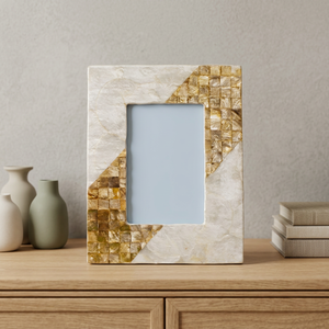 Marco de Fotos Rectangular Hecho a Mano con Incrustaciones de Capiz Resistente al Deslustre, Base de Concha Natural para Decoración del Hogar, Regalos y Venta al por Mayor - Product Image 3