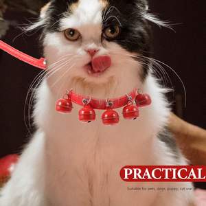 Combo de Collar y Correa para Mascotas, Correa de Cuerda de Tirar de <span class=keywords><strong>Jingle</strong></span> <span class=keywords><strong>Bell</strong></span> para Uso Diario, Suministros para Exteriores, Navidad - Product Image 4