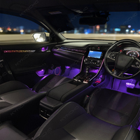 KYNCHO pour Honda Civic, éclairage intérieur LED Symphony, modification de la lumière ambiante de la voiture, éclairage ambiant automobile coloré