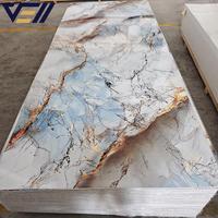 VELL Vente Directe d'Usine PVC Marbre Plastique Feuille de Marbre Panneau Mural PVC