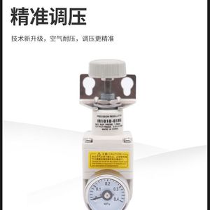 IR2000-02 วาล์วลดแรงดัน 1/4 นิ้ว สำหรับแก๊ส พร้อมเกจวัดความแม่นยำสูง - Product Image 2