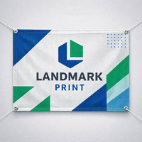 Bannière publicitaire suspendue rectangulaire en tissu vinyle PVC prix d'usine pour une utilisation commerciale en plein air