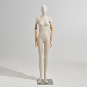 Modelli manichini di moda donna abito maschile forma tutto il corpo manichini con braccia in legno per la visualizzazione dei vestiti - Product Image 3