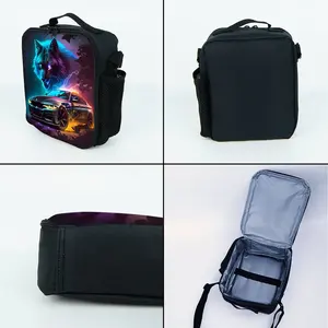 Ensemble <span class=keywords><strong>de</strong></span> <span class=keywords><strong>sac</strong></span> à dos scolaire à <span class=keywords><strong>roulettes</strong></span> Wolf Racing avec boîte à lunch et trousse à crayons, fermeture à glissière, capacité <span class=keywords><strong>de</strong></span> 20 à 35 L, pour enfants unisexes - Product Image 4