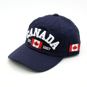 Gorra de béisbol de moda para adultos, con logo 3D bordado CANADA 1867, característica de tela común - Product Image 3