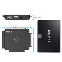 FIDECO ABS 5Gbps USB3.0 a SATA IDE convertidor 2,5 3,5 pulgadas HDD SSD adaptador de disco duro