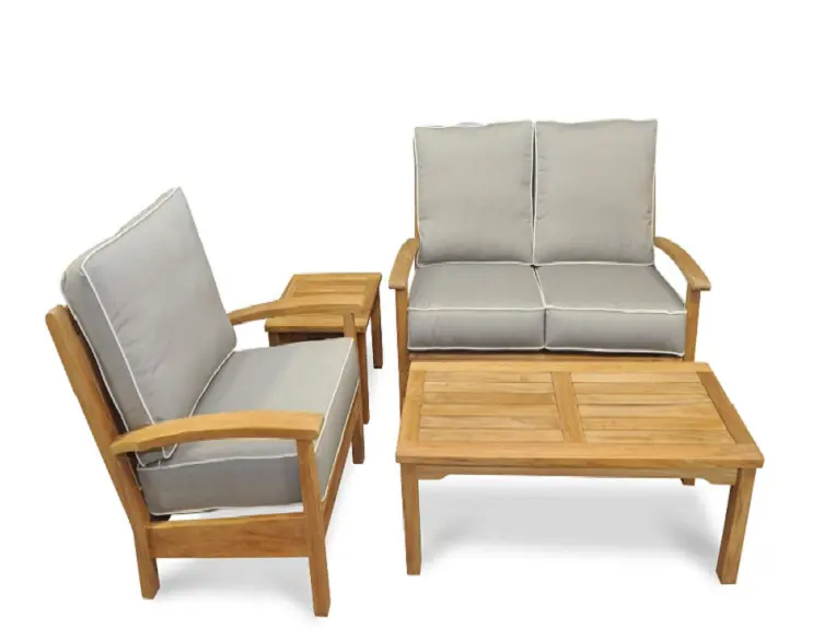 Teak mobili da giardino conversazione divano da giardino set con tavolo