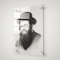 Art mural juif moderne et écologique, cadre photo en acrylique transparent, plaque, impression UV, esquisse, cadeau unique