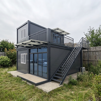 Bâtiment de bureau industriel modulaire portable de 20 pieds avec structure en acier galvanisé, conteneur démontable en kit pour usage en villa, hôtel ou bureau