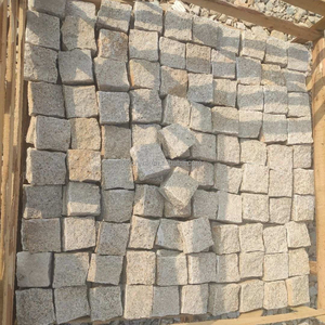 Đá tự nhiên màu be vàng <span class=keywords><strong>Granite</strong></span> <span class=keywords><strong>basalt</strong></span> 10x10 đá cuội Cube cho làm vườn cảnh quan đường lái xe lối đi lát kerbstone - Product Image 3