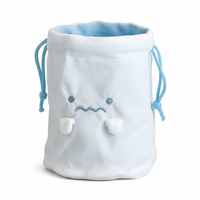 Pochette à cordon en polyester Monster Plush, sac de rangement portable pour bureau