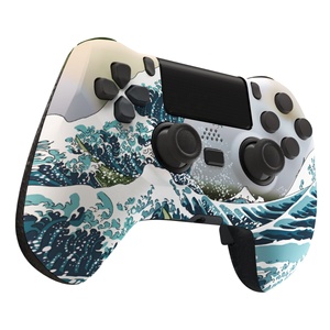 EXtremeRate Waterprint Remap Kit, Trigger Stops Button and Housing Shell Replacement for <b>PS4</b> <b>Controller</b> Upgrade Kit - Product Image 5