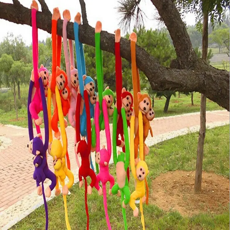 Fabrik großhandel Verschiedene Farben Plüsch Affen spielzeug mit langen Armen und Beinen Affe Plüsch puppen Tier Affe Gefülltes Plüsch tier