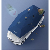 Pare-soleil de voiture entièrement automatique et étanche avec toile Oxford et cadre en fibre de verre, bras pliable, conception rétractable pour toit de voiture