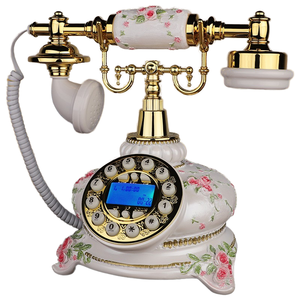 Sáng Tạo thẻ không dây chèn và thiết kế có dây cổ xưa phong cách Châu Âu Retro MỤC VỤ thời trang Điện thoại cố định tại nhà - Product Image 5