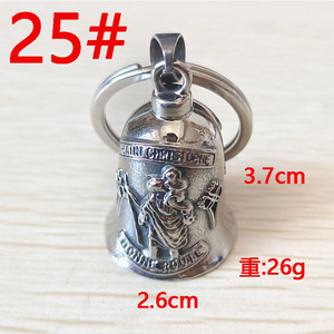 Colgante de campana para motocicleta, llavero con cabeza de jefe indio, amuleto protector de gremlin para motociclistas, regalo de buena suerte para motocicleta - Product Image 2