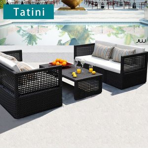 Canapé d'extérieur, <span class=keywords><strong>patio</strong></span>, jardin, balcon, table basse en métal, ensemble hôtel, villa, <span class=keywords><strong>patio</strong></span>, tous temps, imperméable, en rotin, meubles - Product Image 1