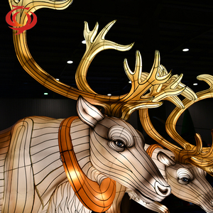 Fournisseur de lanternes de Pâques en soie chinoise Production de lanternes de festival Fabricant de Zigong Centre commercial Lumières Usine - Product Image 1