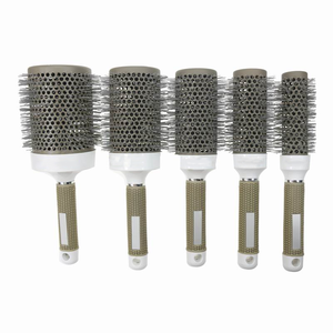 Brosse à cheveux ronde en poils de sanglier, style italien créatif, technologie céramique nano thermique et ionique, brosse à cheveux en nylon, 1200 pièces/taille - Product Image 5