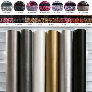 Vinilo Autoadhesivo Metálico Dorado de PVC a Precio de Fábrica, Película Decorativa de Metal Cepillado para Gabinetes, Vidrio y Muebles - Rollo (Cocina) - Product Image 3