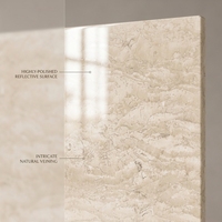 Dalle de marbre beige naturel pour murs et comptoirs