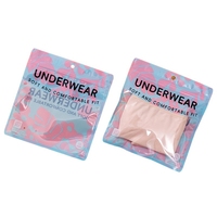 Impresión personalizada ventana transparente hombres mujeres ropa interior bolsas de embalaje Ziplock plástico mujeres ropa interior bolsas de embalaje