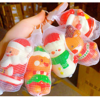Jouets Squishy à Remontée Lente Thème Noël, Balle Anti-Stress en Mousse PU Souple, Jouet à Presser pour Soulager l'Anxiété, l'Hyperactivité, l'Autisme et la Stimulation Sensorielle