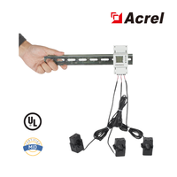 Compteur d'énergie triphasé MID Acrel ADL400N/D24 pour système photovoltaïque distribué, surveillance de la puissance, précision de classe B, entrée 200A