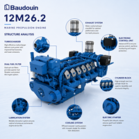 Moteur diesel marin Baudouin 12M26.2 900 ch 1000 ch 1099 ch 1201 ch 4 temps 12 cylindres pour propulsion robuste de ferry de passagers