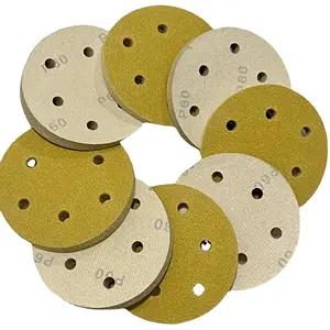 Wholesale 5-Inch 150mm round shape waterproof abrasive sanding disc sand paper for automotive