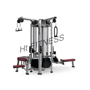 HT Fitness Multi Function Gym Machine Body Building Equipment Functional Trainer Cable Crossover 4 Station