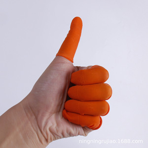 Latex Finger <b>Cots</b> Textured Anti-Slip For Welding Industry 100 Pieces Pack Disposable Finger Protection - Product Image 2