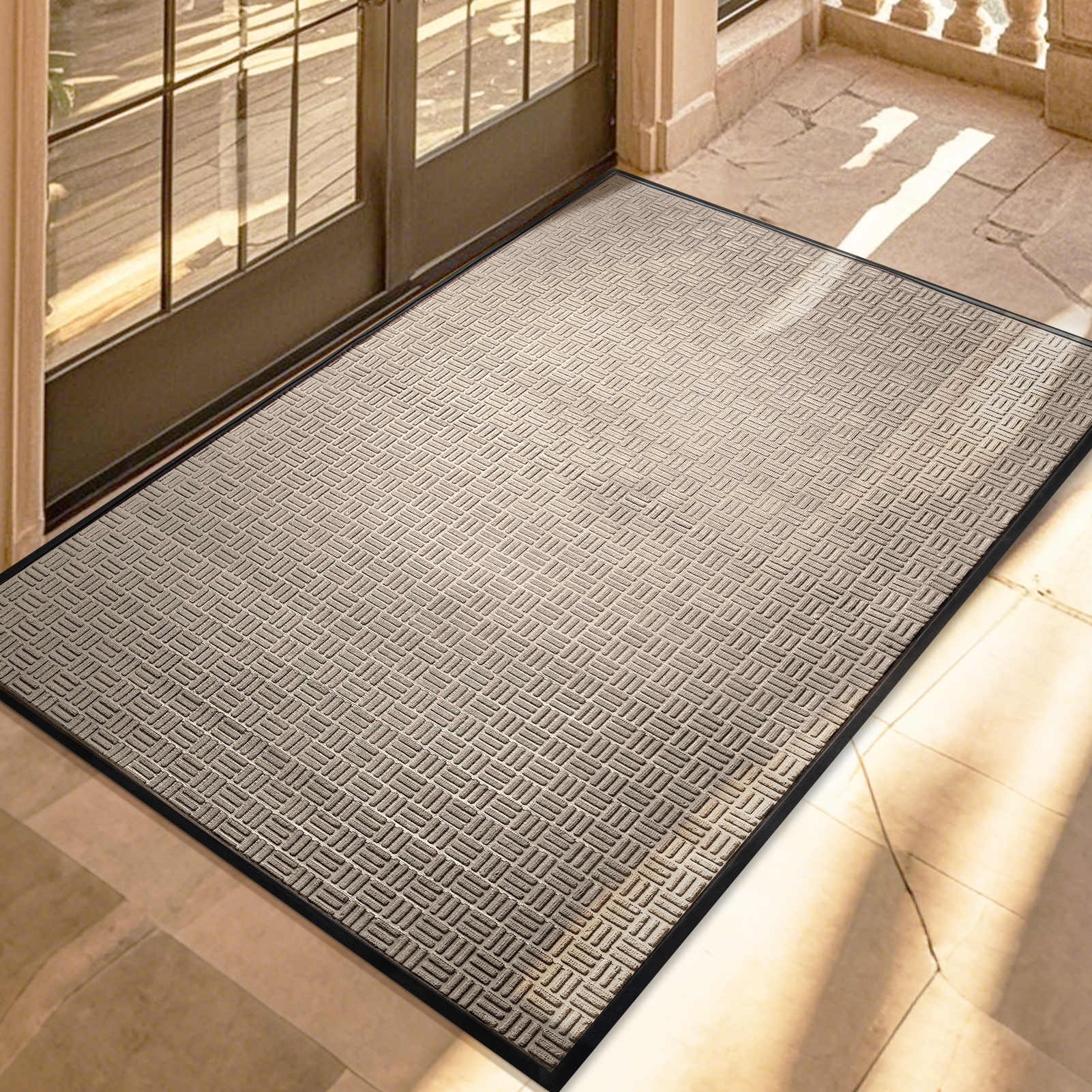 High Quality PVC and Rubber Handmade Floor Mat Front Door Welcome Mat with Rubber Backing for Home Use for Living Room
