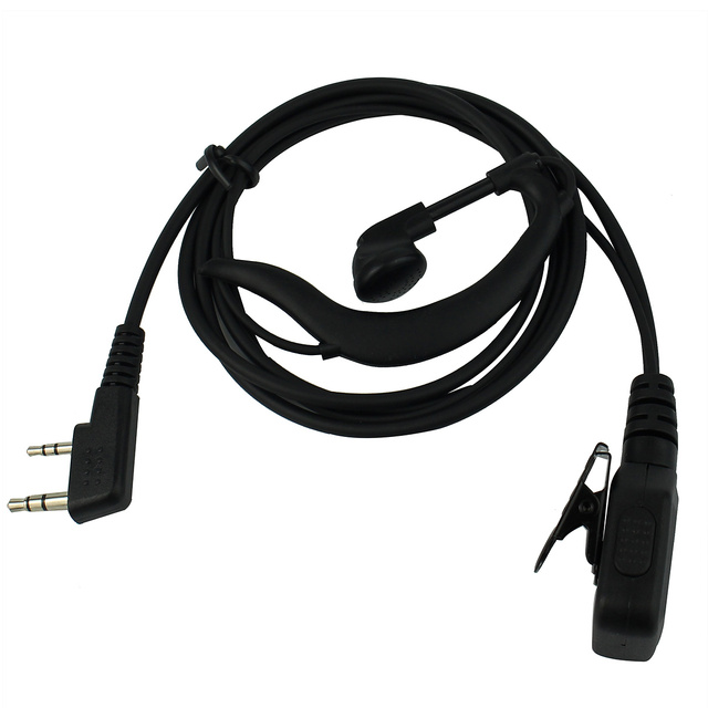 Adjustable Volume Control K1 Connector PTT Earpiece Headphone G Type Headsets for Retevis Radio H-777 BAOFENG TYT Two Way Radios