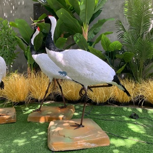 Modèle d'animal animatronique grandeur nature pour l'intérieur, simulation de <span class=keywords><strong>grue</strong></span> à tête rouge, modèle à vendre - Product Image 6