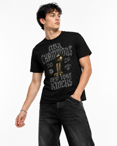 T-shirt Unisexe en Coton 2026 <span class=keywords><strong>New</strong></span> <span class=keywords><strong>York</strong></span> Knicks Champions – Style Vintage Streetwear Oversize avec Motif Graphique - Product Image 4