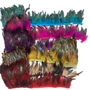 Fabriek directe verkoop kunstmatige 6-8inch <span class=keywords><strong>cock</strong></span>/haan schlappen featherstrung - Product Image 1