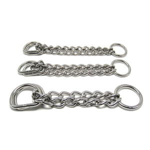 Cadena Martingale de Acero Inoxidable Ecológica y Ajustable con Anillos en D de 3/4\" para Collares de Perro - Product Image 6