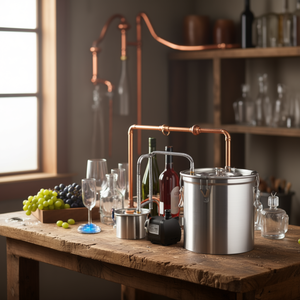 Equipo de destilación Moonshine de 3 galones con barril Thumper y bomba de 8W para licores, de acero inoxidable, manual - Product Image 2