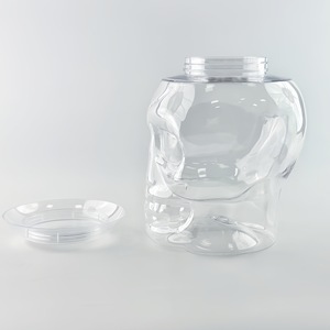 Botella de Plástico con Forma de Calavera de 1500 ml, Reutilizable, Decoración de Halloween, 129 mm de Diámetro, 158 mm de Altura - Product Image 3