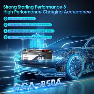 Batería de Coche EBL BCI Grupo 94R 12V 80Ah Serie Performance AGM Batería de Alta Potencia 850CCA 140RC Tamaño H7 Libre de Mantenimiento 12.8V SMF - Product Image 1