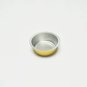25 ml de papel de aluminio tetera pequeña de papel dorado tazas para hornear, té, suace, embalaje de medicamentos